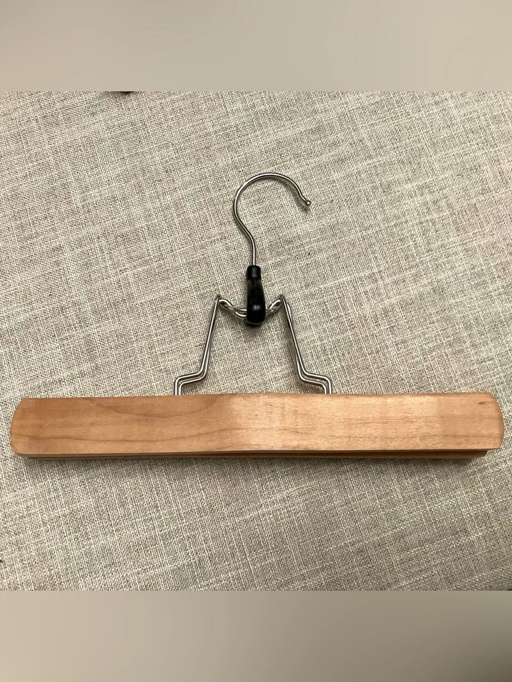 6 wooden clamp pants hangers